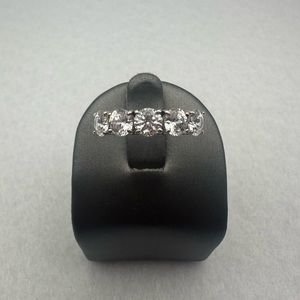 14k White Gold CZ Ring